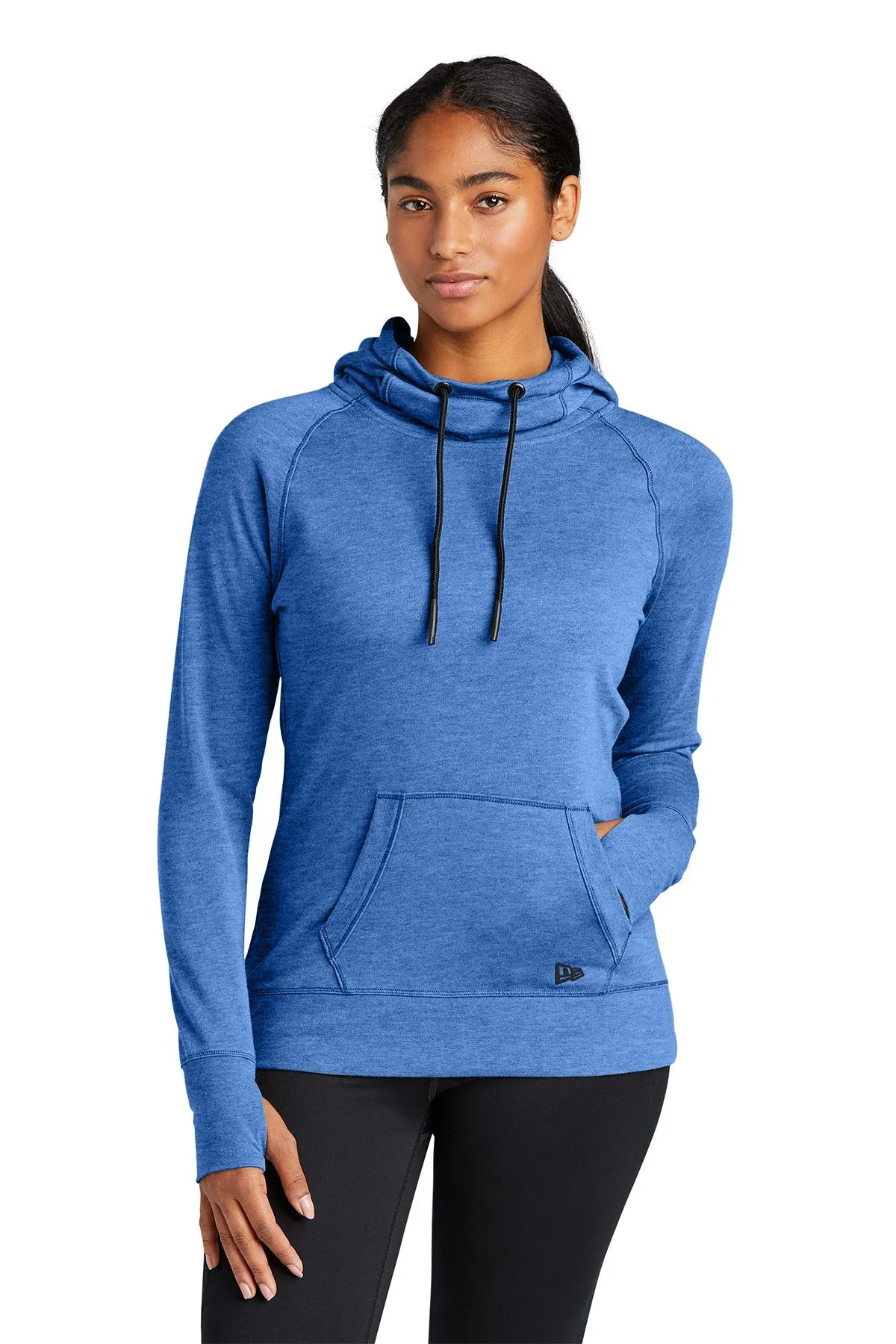 New Era Ladies Tri Blend Fleece Custom Hoodies, Royal Heather