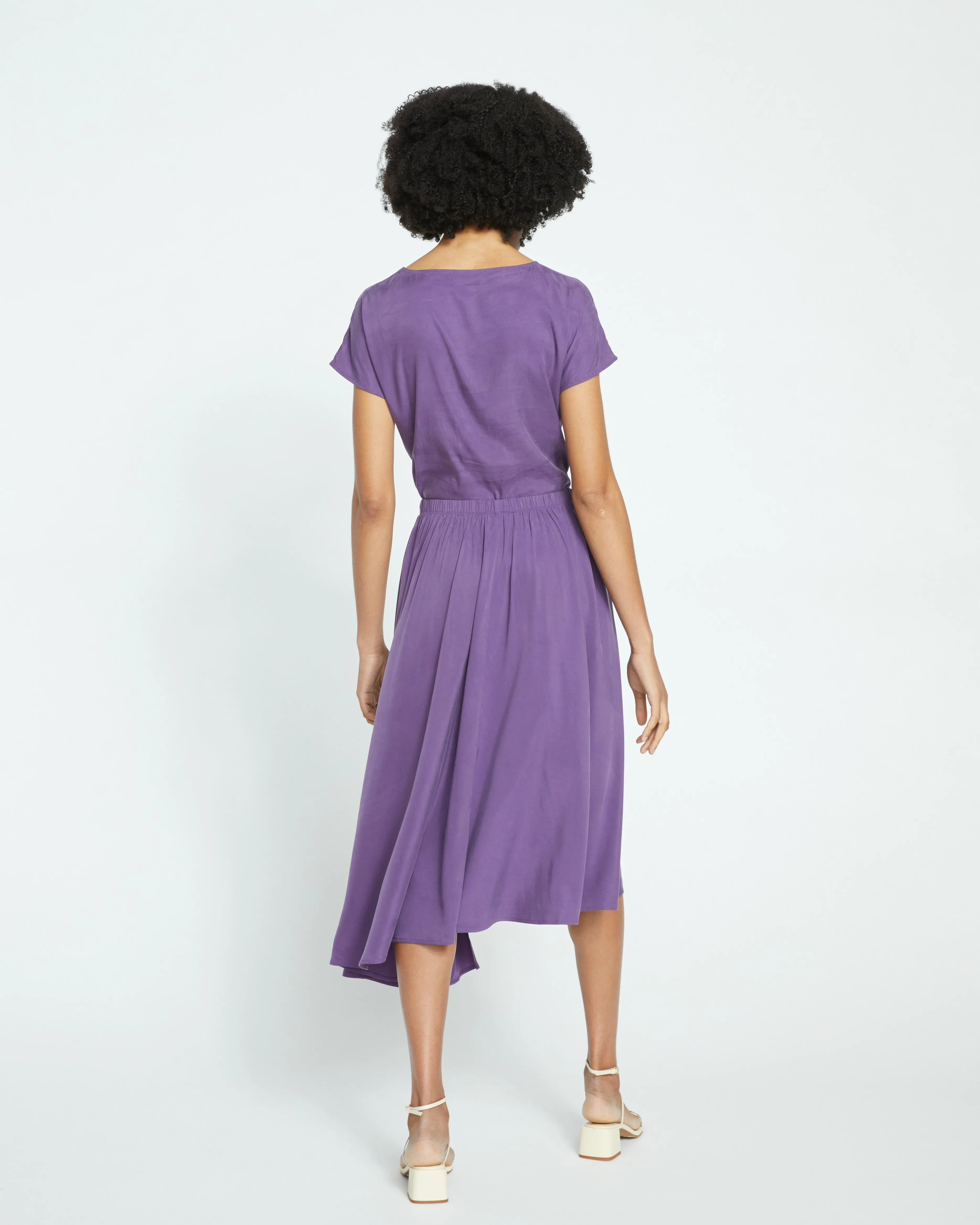 Palma Cupro Skirt - Potion Purple