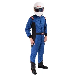 RaceQuip One Piece Multi Layer Fire Suit - Blue - 2XL - 91609279