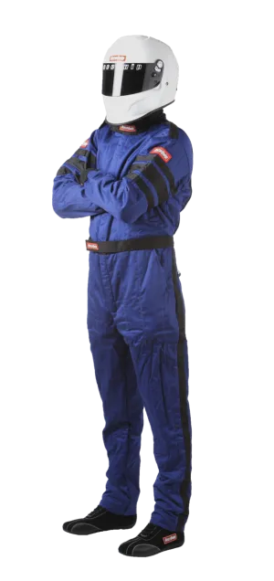 RaceQuip One Piece Multi Layer Fire Suit - Blue - Large - 120025