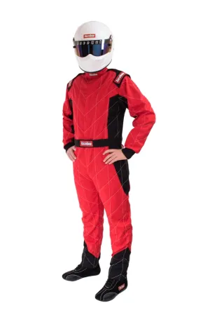 RaceQuip One Piece Single Layer Fire Suit - Red - 2XL - 130917