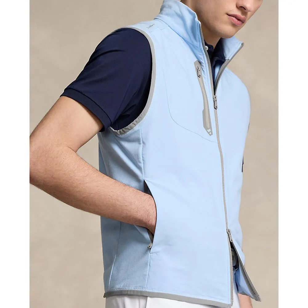 RLX Ralph Lauren Panelled Stretch Terry Golf Vest  - Office Blue