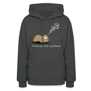 Sleepy Time Sloth Women's Hoodie | I'm Not Lazy, I'm Energy Efficient!