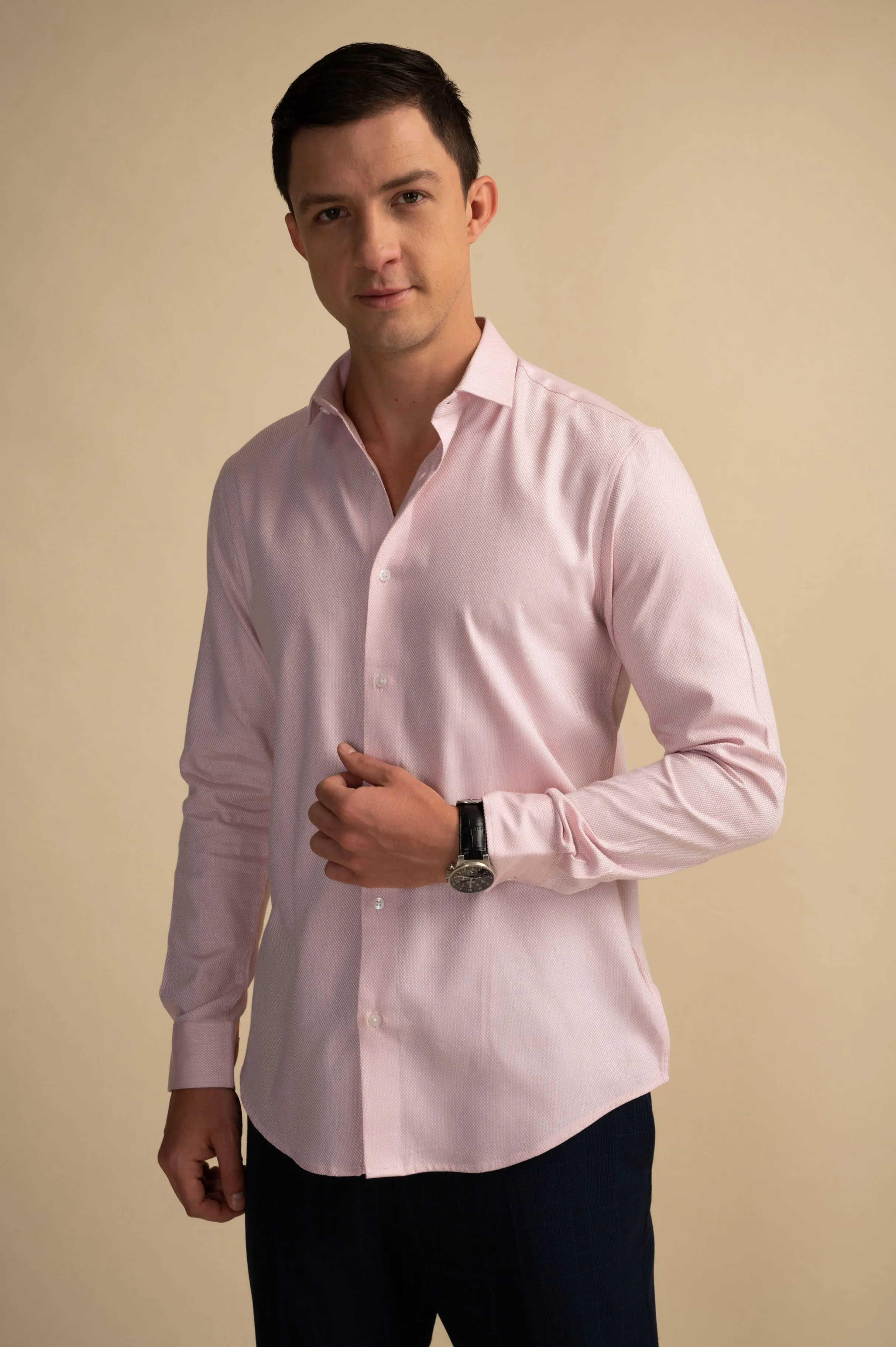 Sterling Pink Micro Dot Shirt