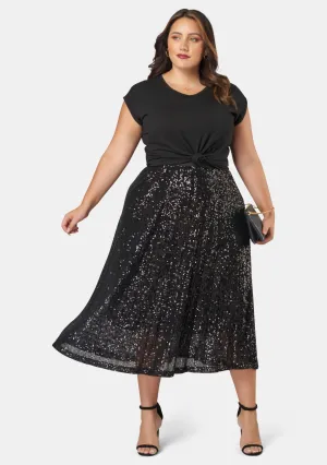 Sure Thing Sequin Skirt