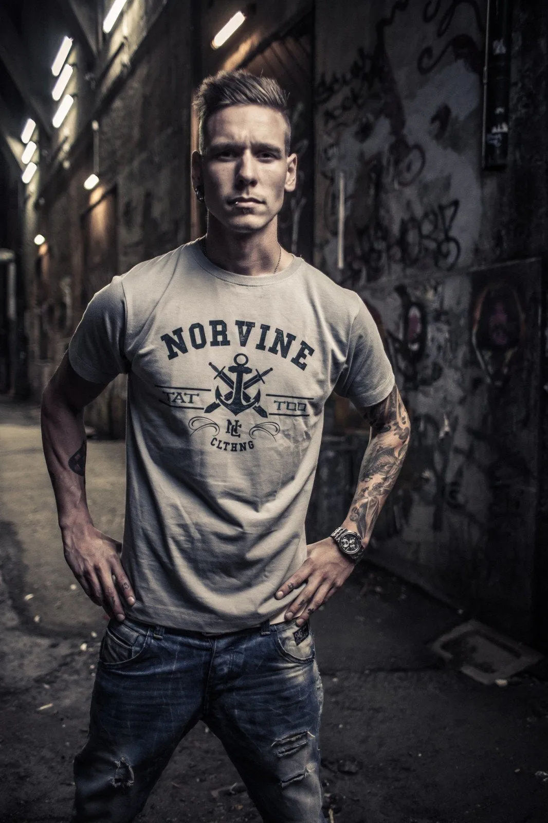 Tattoo Anchor T-Shirt by Norvine